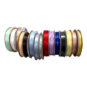 Mix Lot 15 Rolls Of Decorative Ribbon Crafting Gift Wrapping Presents Bow Making